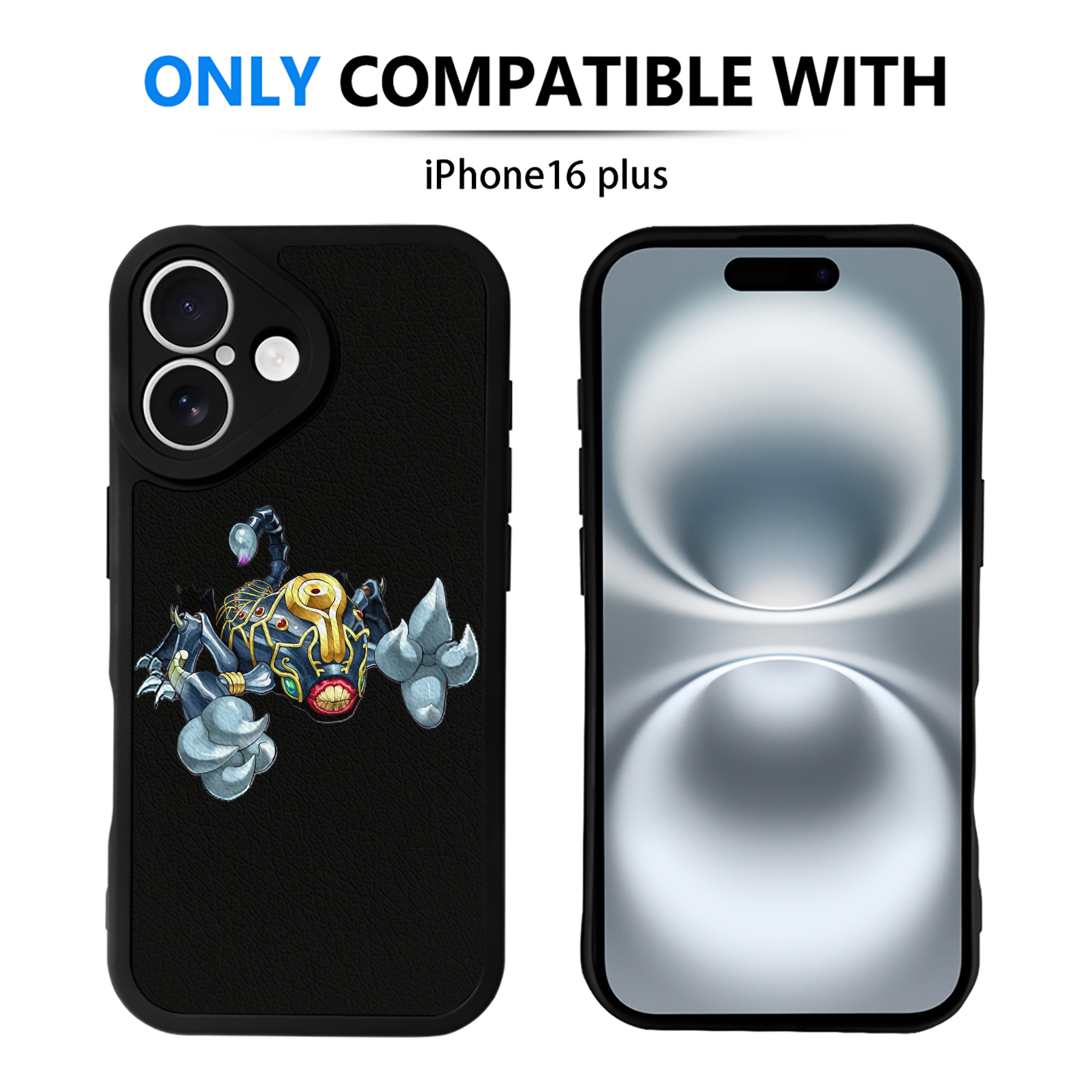 （画像用） 遊☆戯☆王 Yu-Gi-Oh! 【iPhone 16シリーズ対応】シリコンスマホケース（レザー調） 材質：シリコン